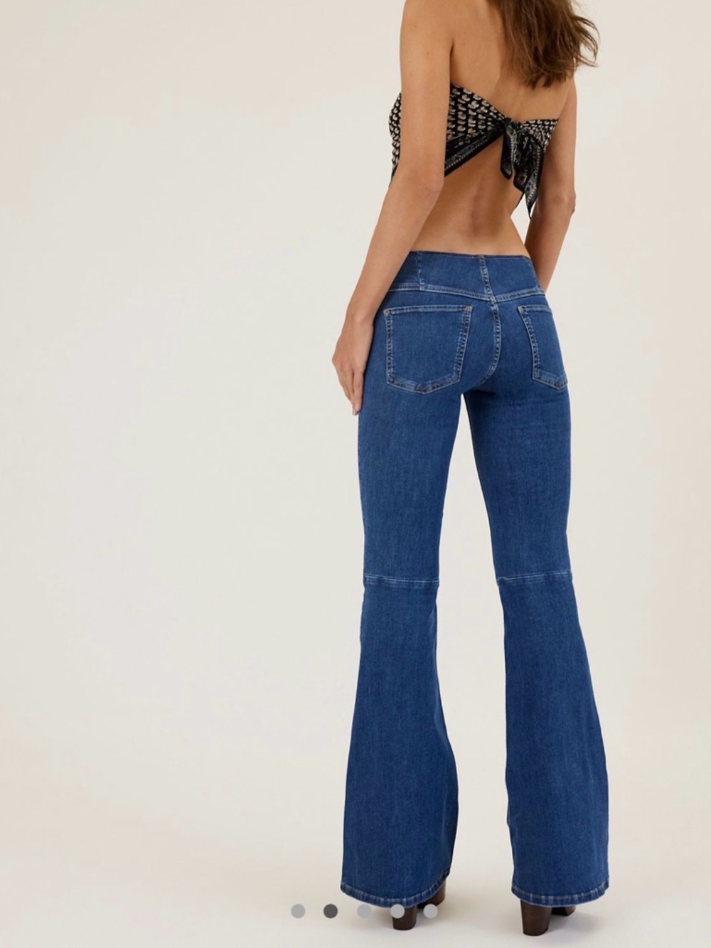 👖 Free People Penny Pull-On Flare Jeans Dark Wash Size 29